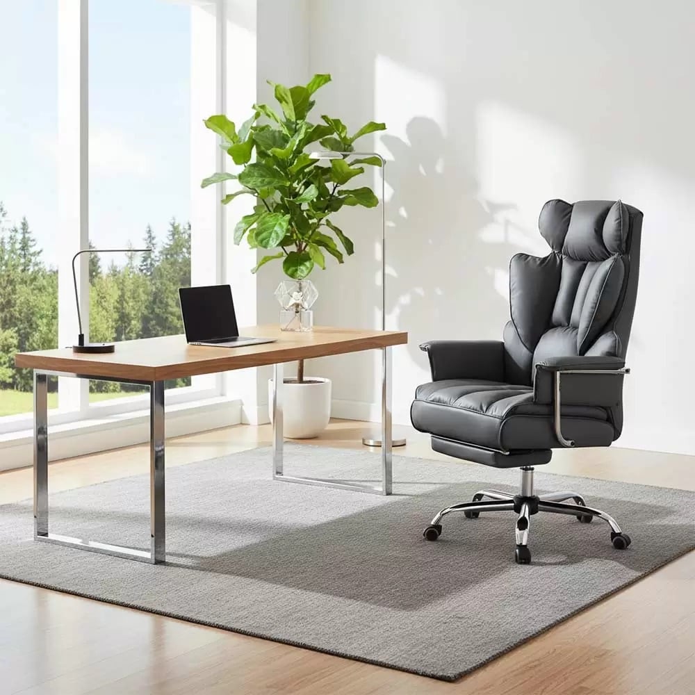 3 scaune comode și rezistente pentru biroul tău, Office 413, Gri 2